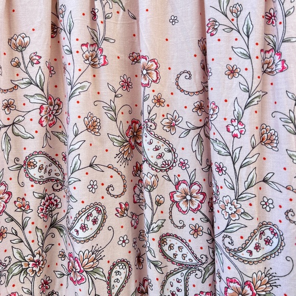 In Loom Women’s Cream Floral Tiered Maxi Dress Size Medium‎ Boho Romantic - Picture 5 of 7